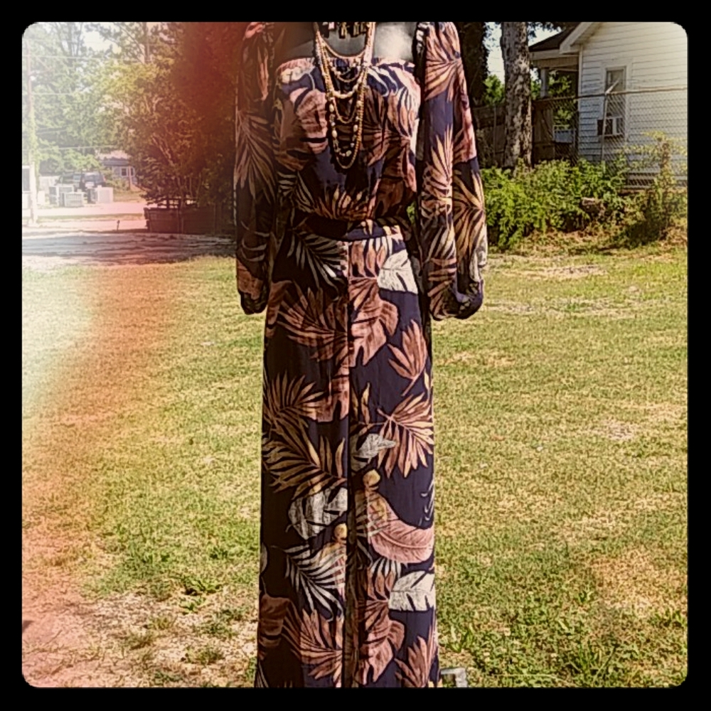 SOLD NWOT..Double Layered  Sheer and Satin Jumper